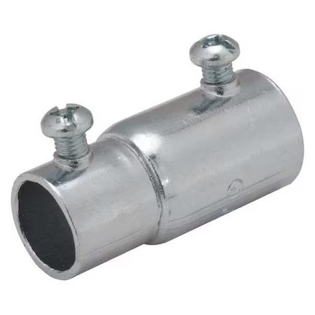 Raco 1434 Emt/Imc Coupling, 1 In, Set Screw, Steel, Zinc Plated, Gray