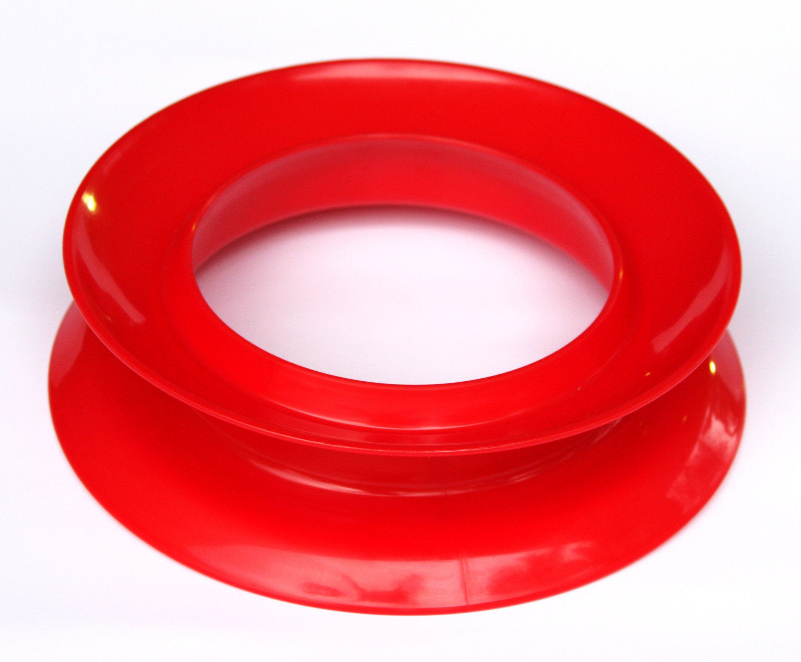 1 HAND REEL CUBAN YOYO cubano fishing cast manual kite line plastic RED 9" round