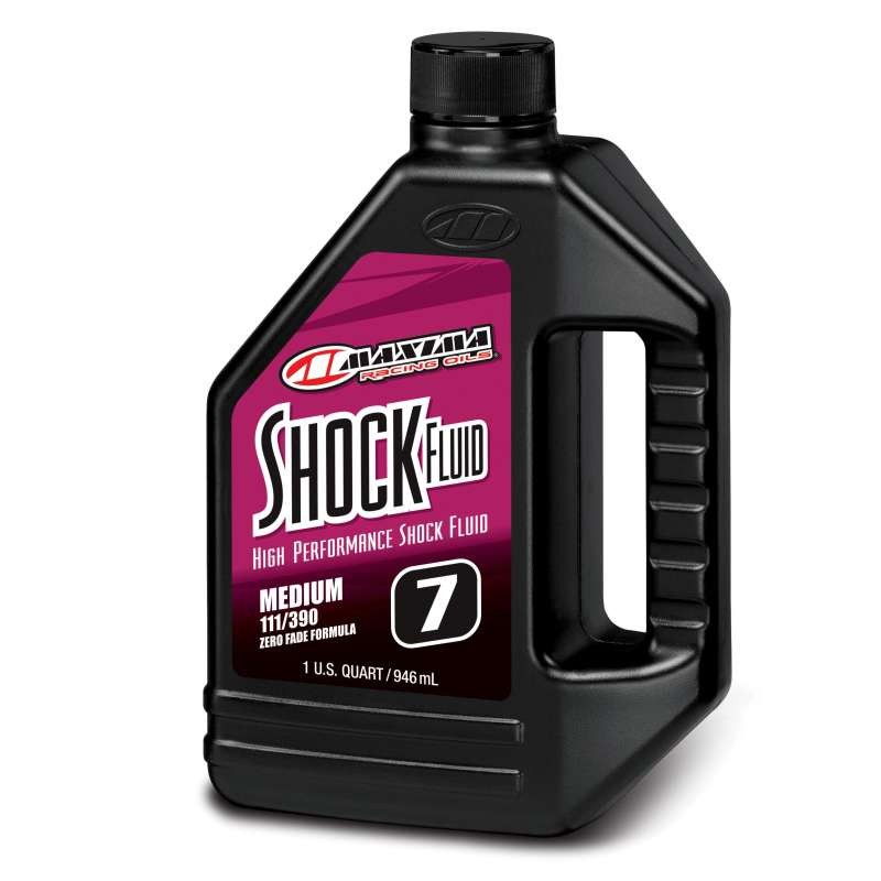 Maxima Racing Shock Fluid Medium 111/390 7wt - 1 Quart for Powersports