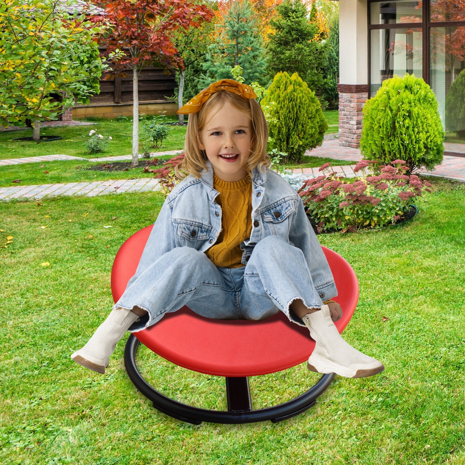 Spinning Chair for Autistic Kids Kids Sensory Swivel Chair for Body Development