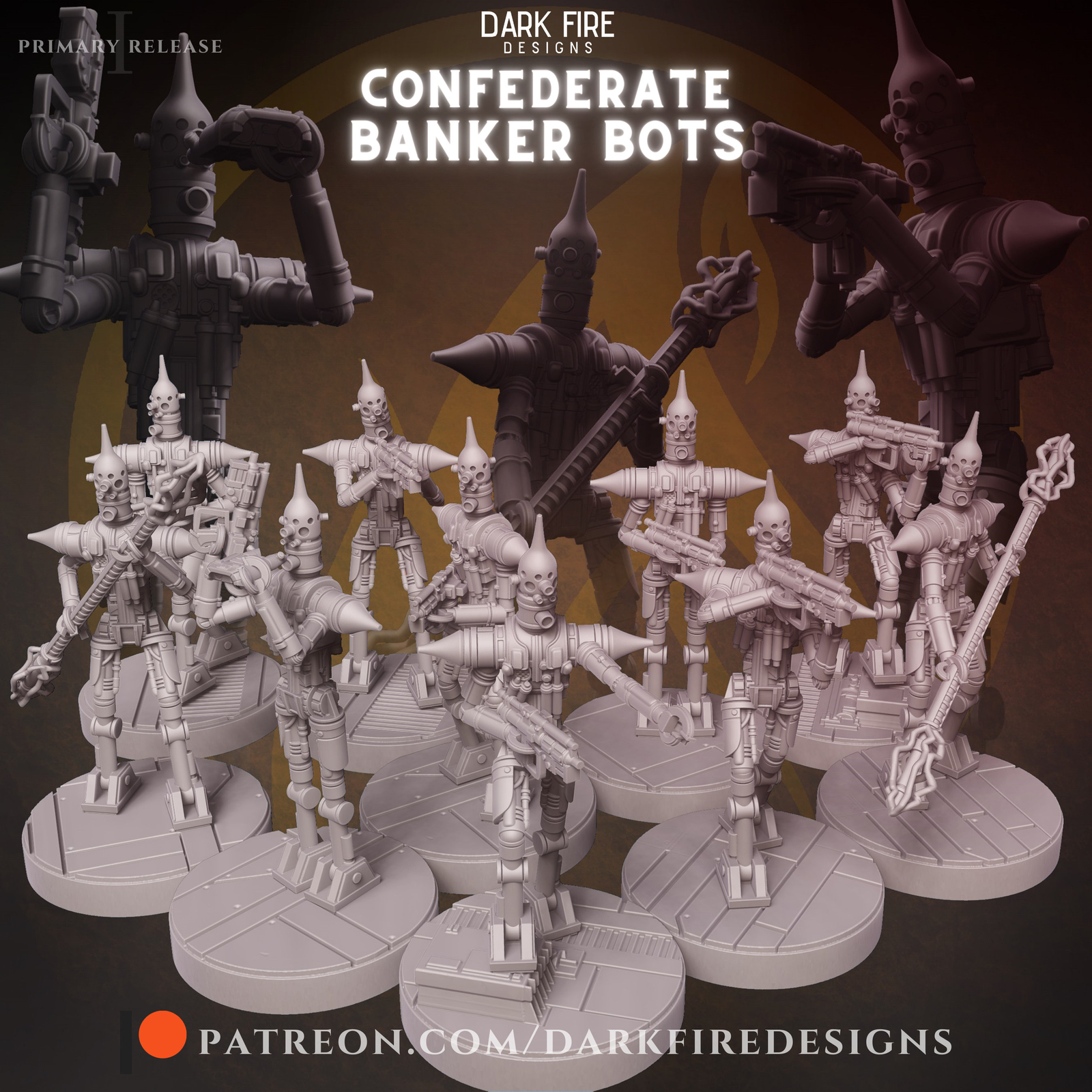 Banker Bots Squad - DARK FIRE | Legion compatible - 3D printed