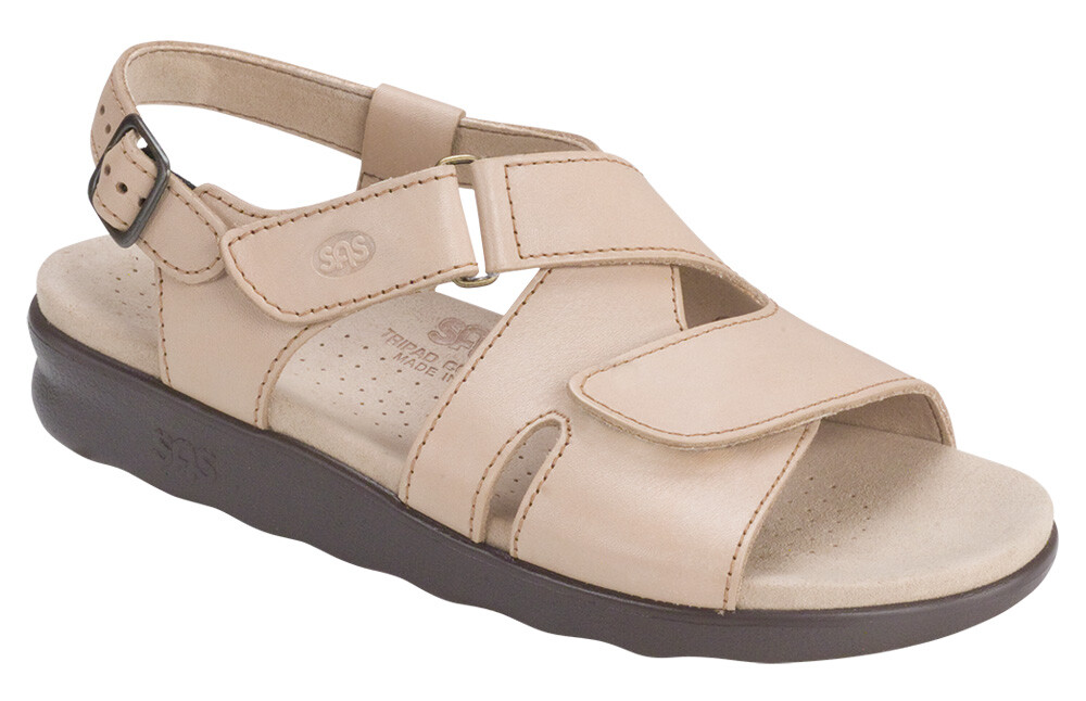 SAS Shoes Women's Huggy Comfort Sandal Truffle Beige Tan Many Sizes & Widths NEW