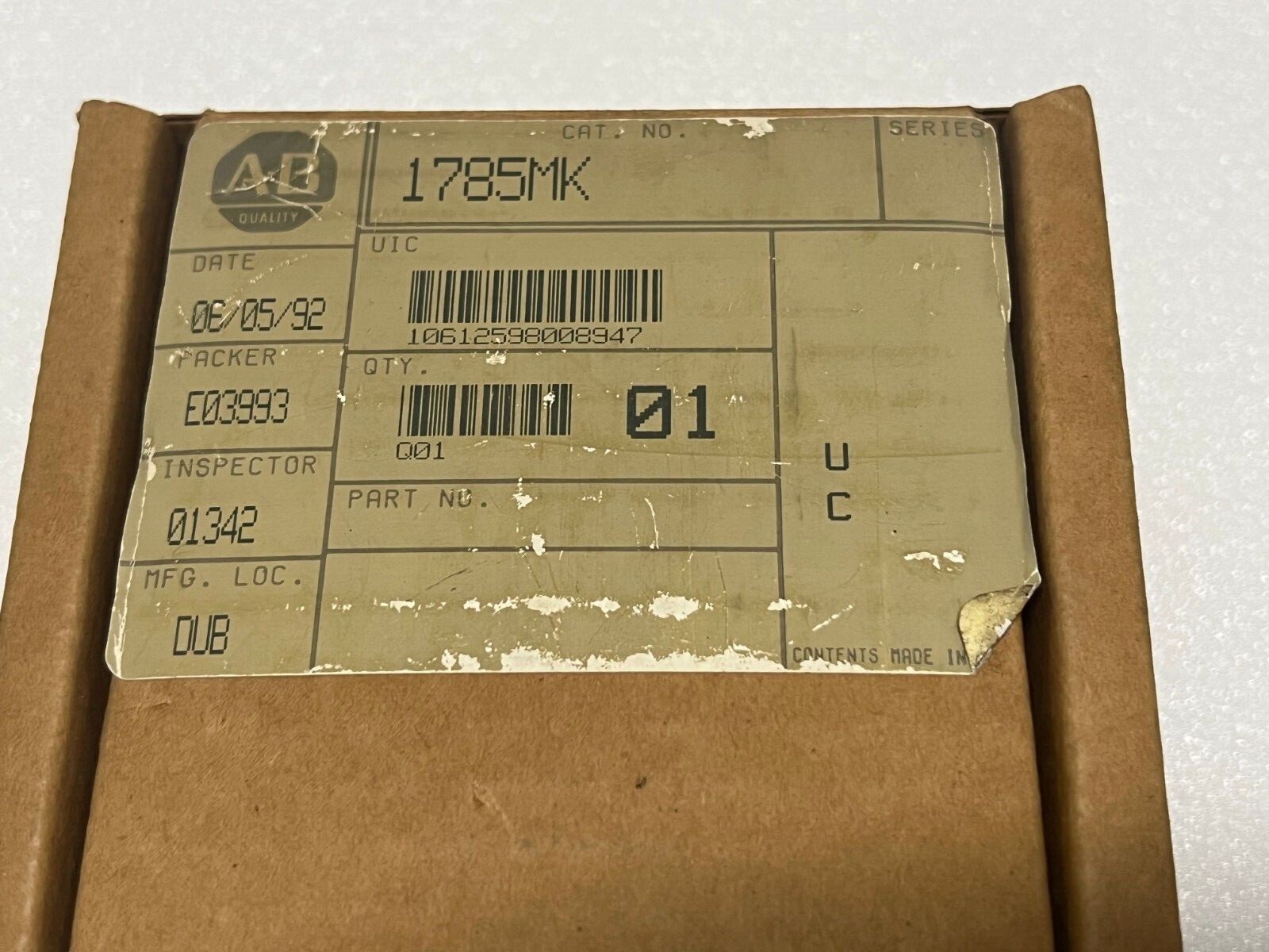 Allen Bradley 1785-MK 1785MK 16K EEPROM Memory Module