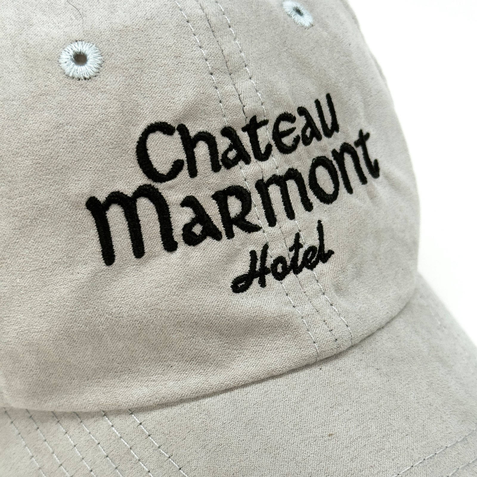 Chateau Marmont Faux Suede Dad Hat by Shutout Clothing – Neutral LA Streetwear H