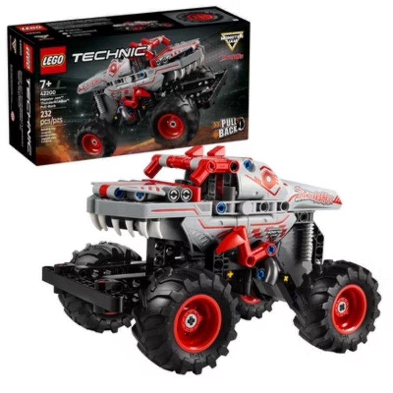 LEGO Technic Monster Jam ThunderROARus Pull-Back Monster Truck Building Toy42200