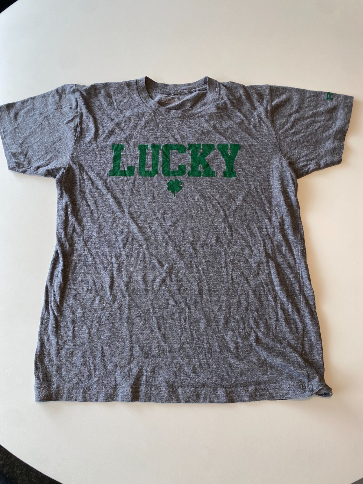 Rogue Fitness St. Patrick's Day Lucky Shamrock T-Shirt Size Adult M Crossfit