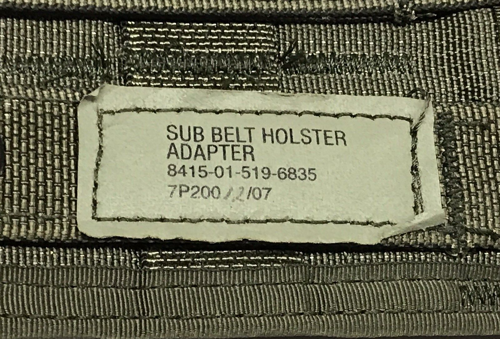 Sub Belt Holster Adapter Ranger Green Used