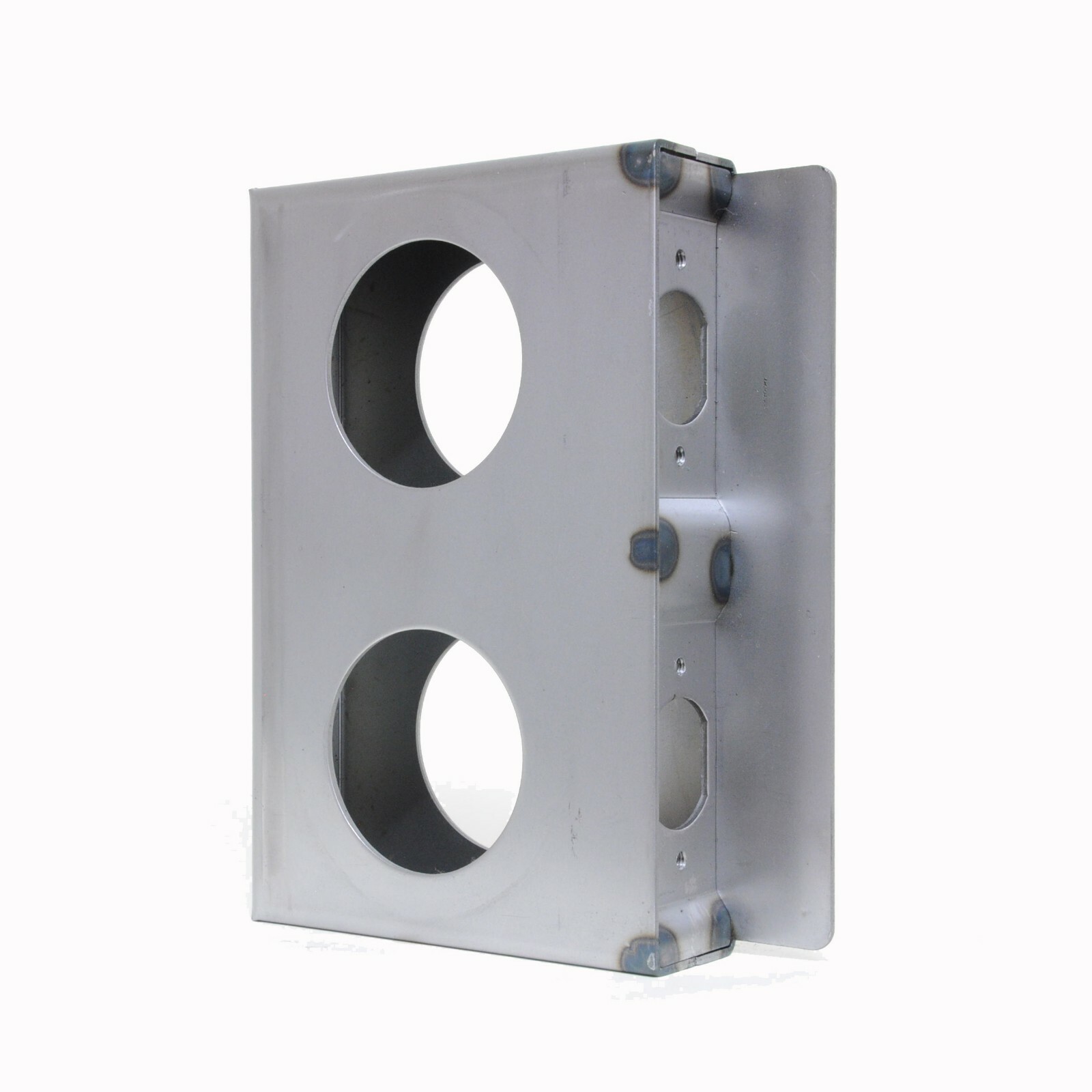 Gate Door Lockbox Double Hole Metal Weldable Steel 6 3/4" x 4 3/8" x 1 1/4"