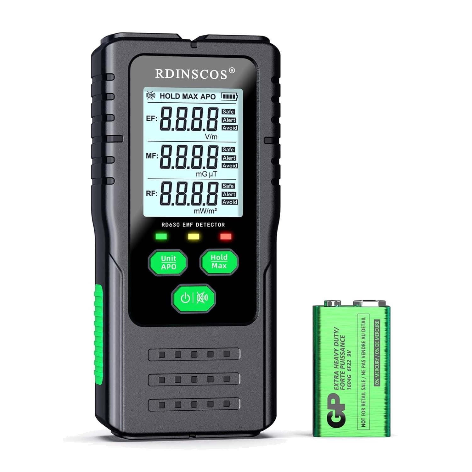 Advanced EMF Detector: Measure AC, Electric & Microwave Radiation Efficiently