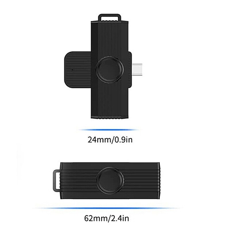 Portable CAC Reader Type C Foldable CAC Card Reader Portable USB C Card Reader