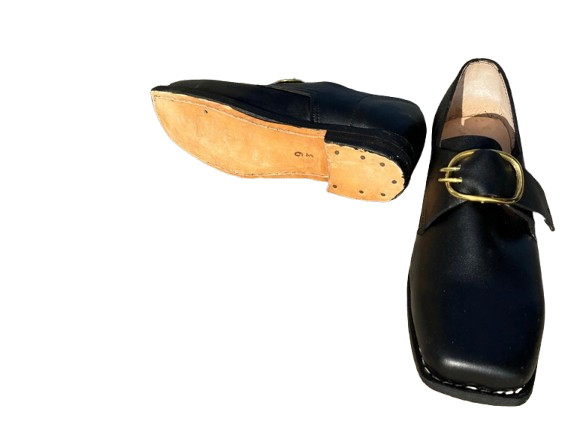 Napoleon Buckle Shoes 1799–1815 – Handmade Historical Leather Shoes All Sizes.