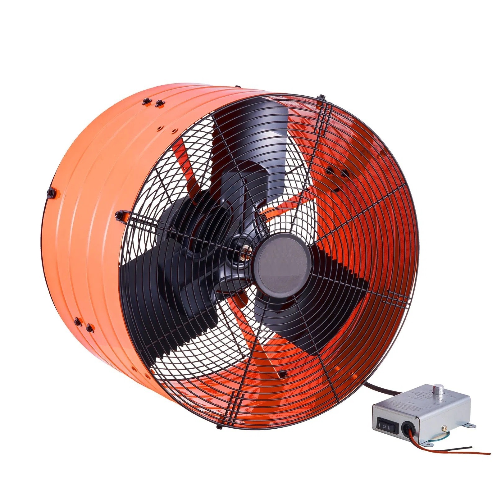 Gable Mount Fan, 16 Inch Attic Exhaust Fan with Adjustable Thermostat & Outer