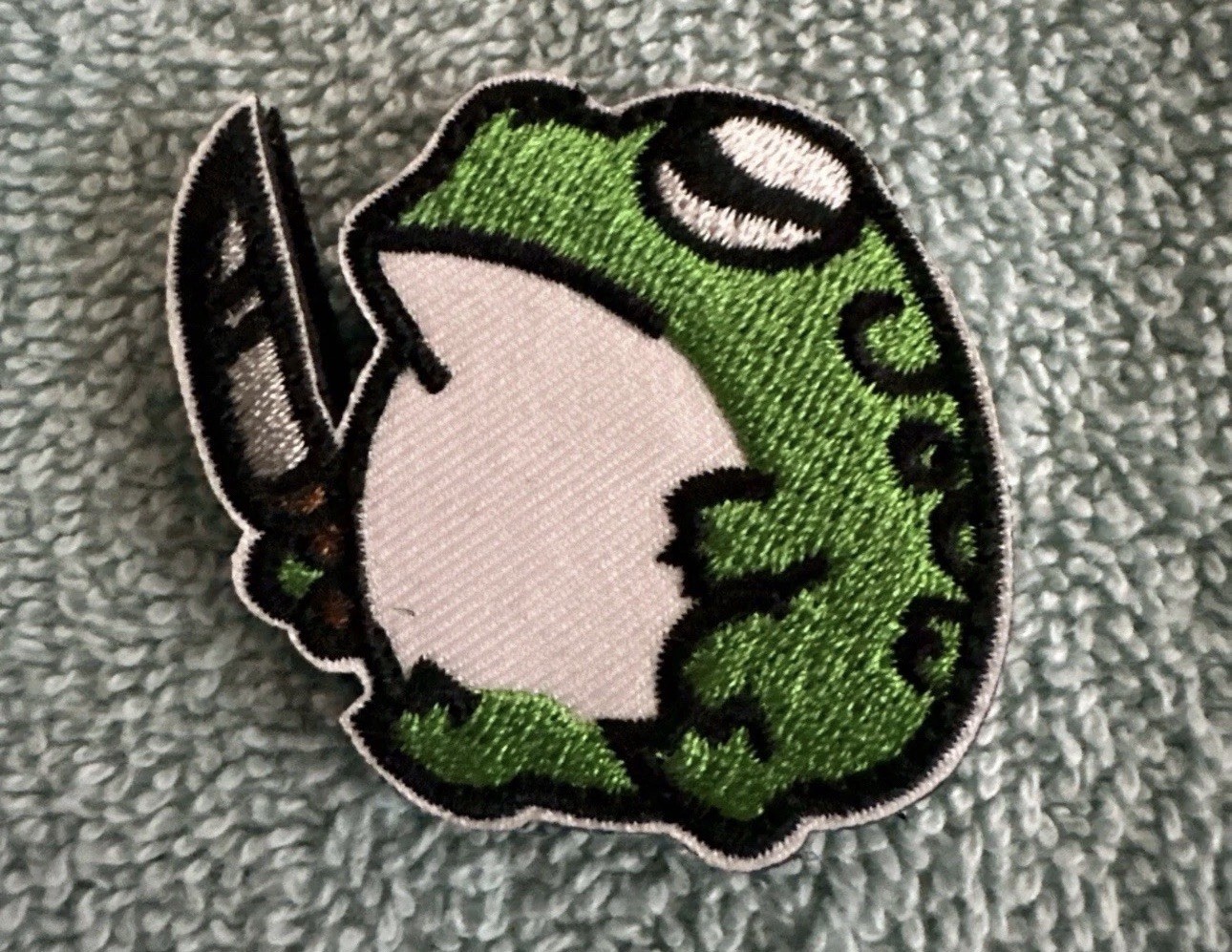 PEACE WAS NEVER AN OPTION FROG 2x2 Embroidered Morale Patch Hook Backing NEW