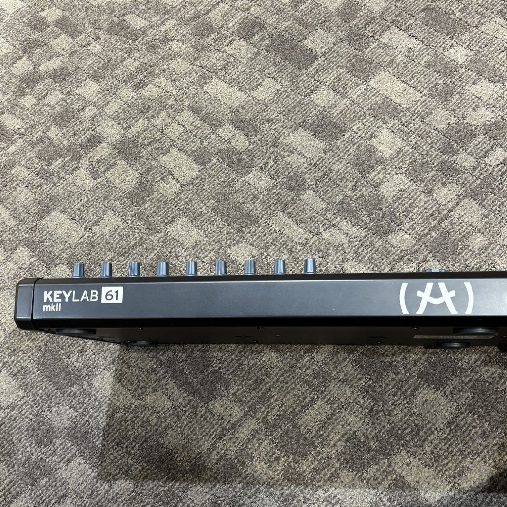 Arturia KeyLab 61 MkII Black 61-Key MIDI Keyboard Controller w/ Box Tested