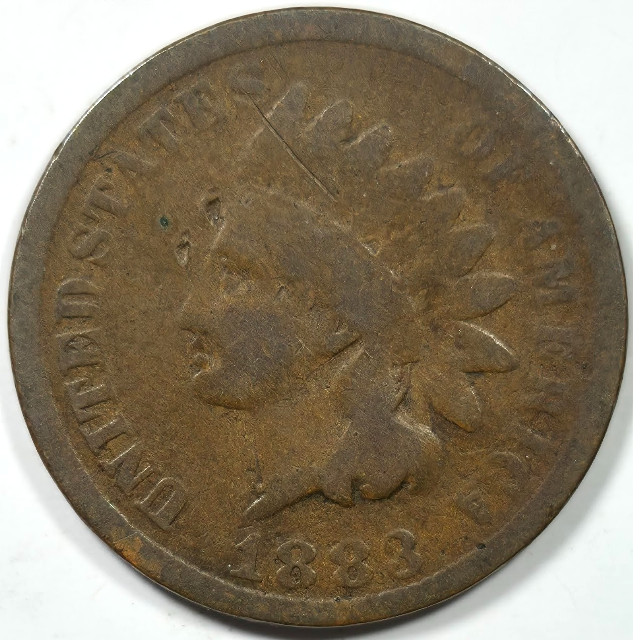 1883 INDIAN HEAD CENT 1C G GOOD CIRCULATED C213