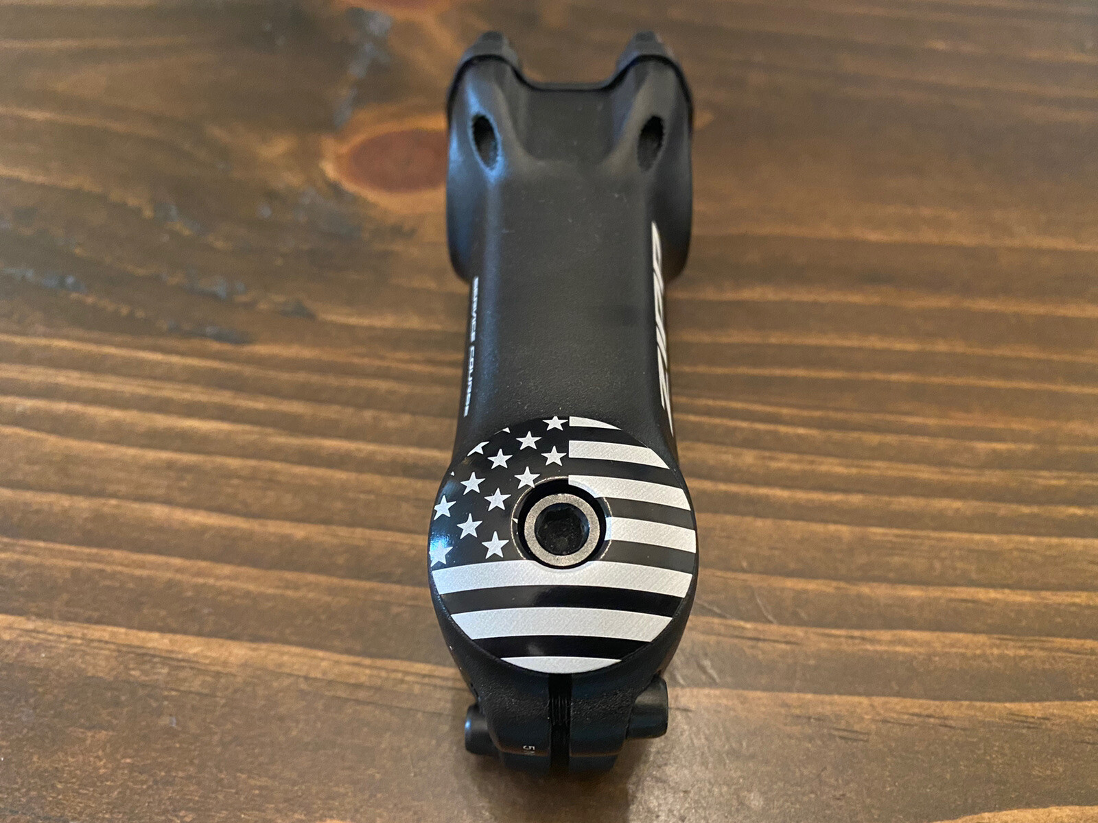 American Flag - Threadless Bicycle Headset Stem Cap 1 1/8 USA Black