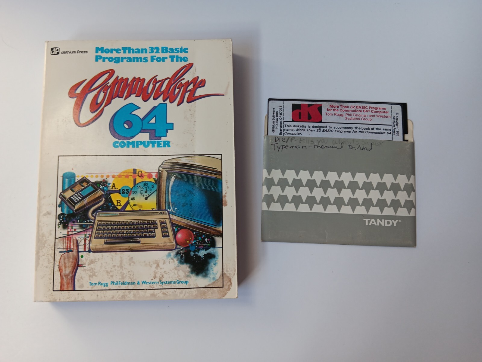 More Then 32 Basic Programs For The Commodore 64 Computer Book W/Disk
