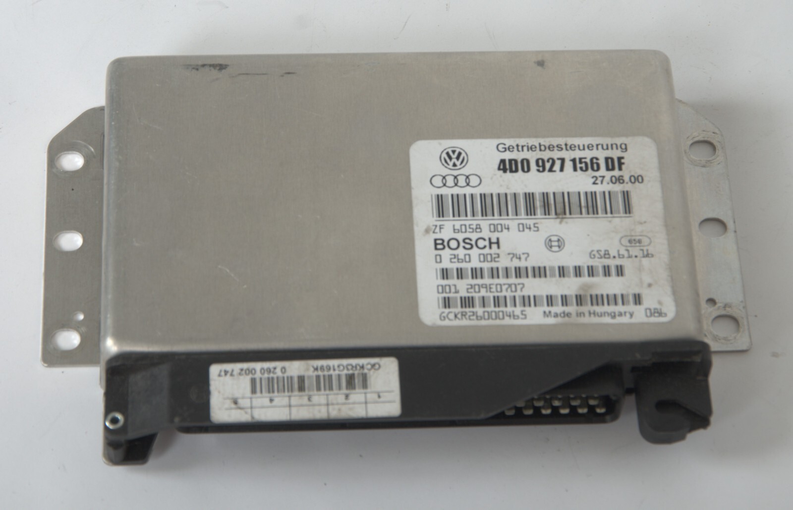 Genuine Audi A8 Transmission control module. Letter code DF 4D0927156DF