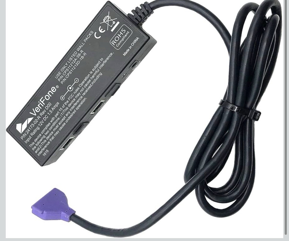 VERIFONE PURPLE CABLE MULTIPORT ETHERNET SWITCH 24173-02-R REV C