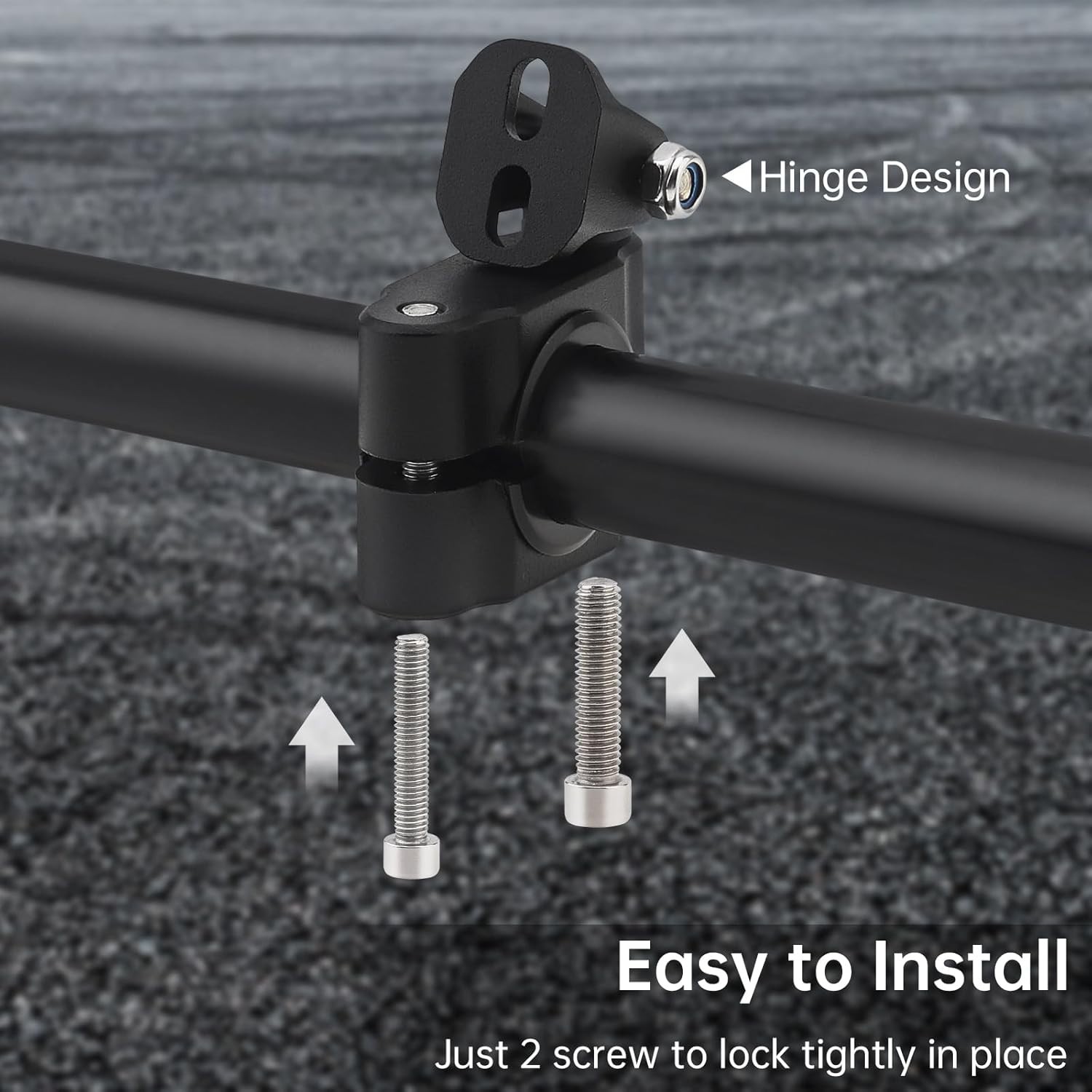 Durable Light Bar Mounts for UTV/ATV - Polished 360-Degree Angle Adjustable