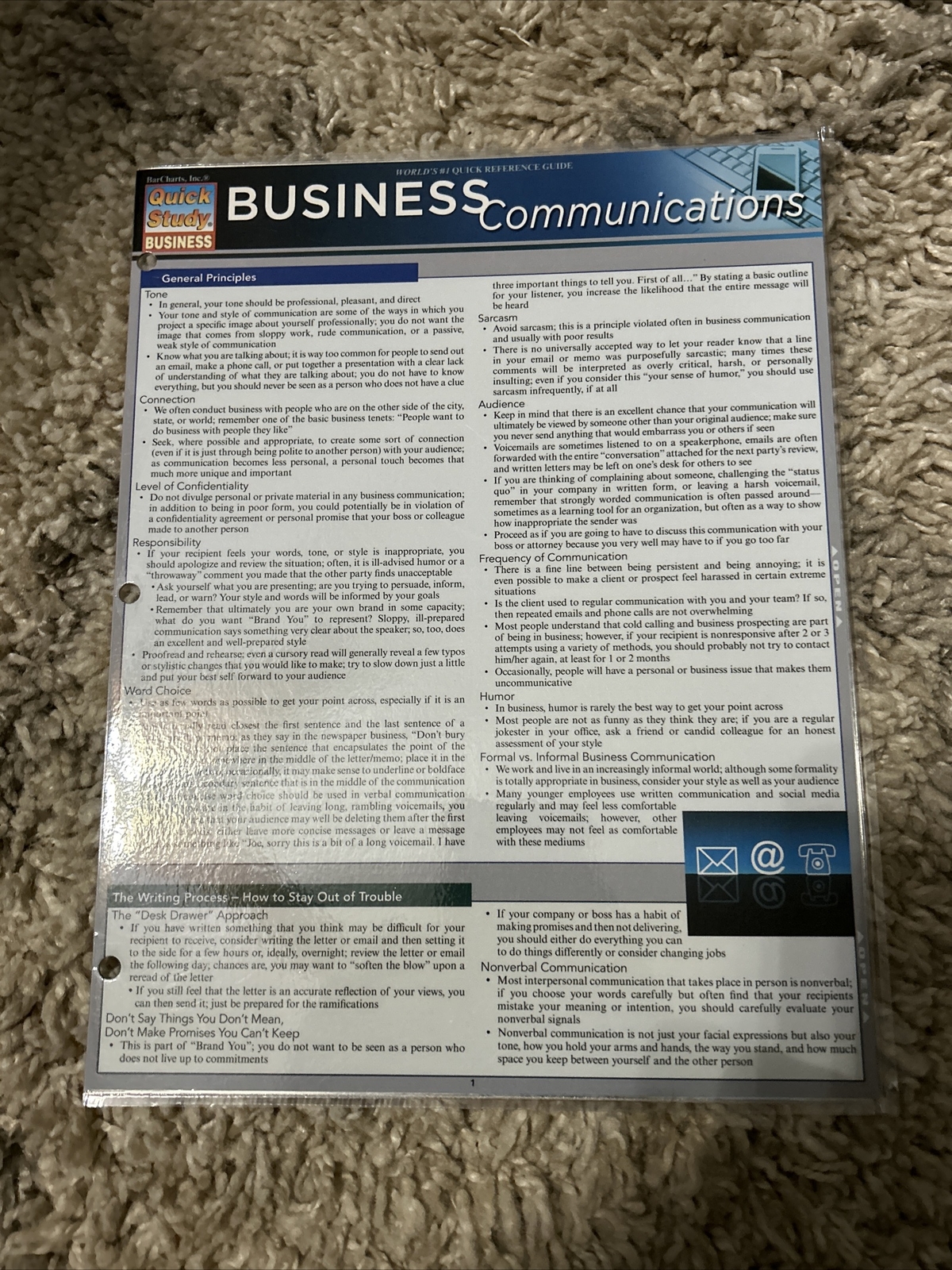 business communications Quick study