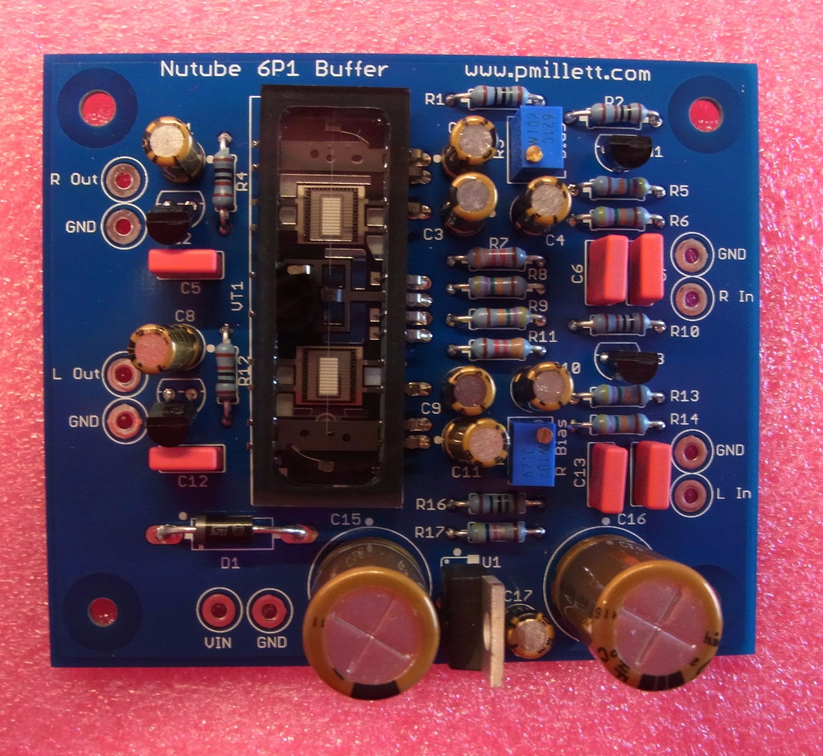 DIY PCB only - Buffer PCB using the Korg Nutube 6P1