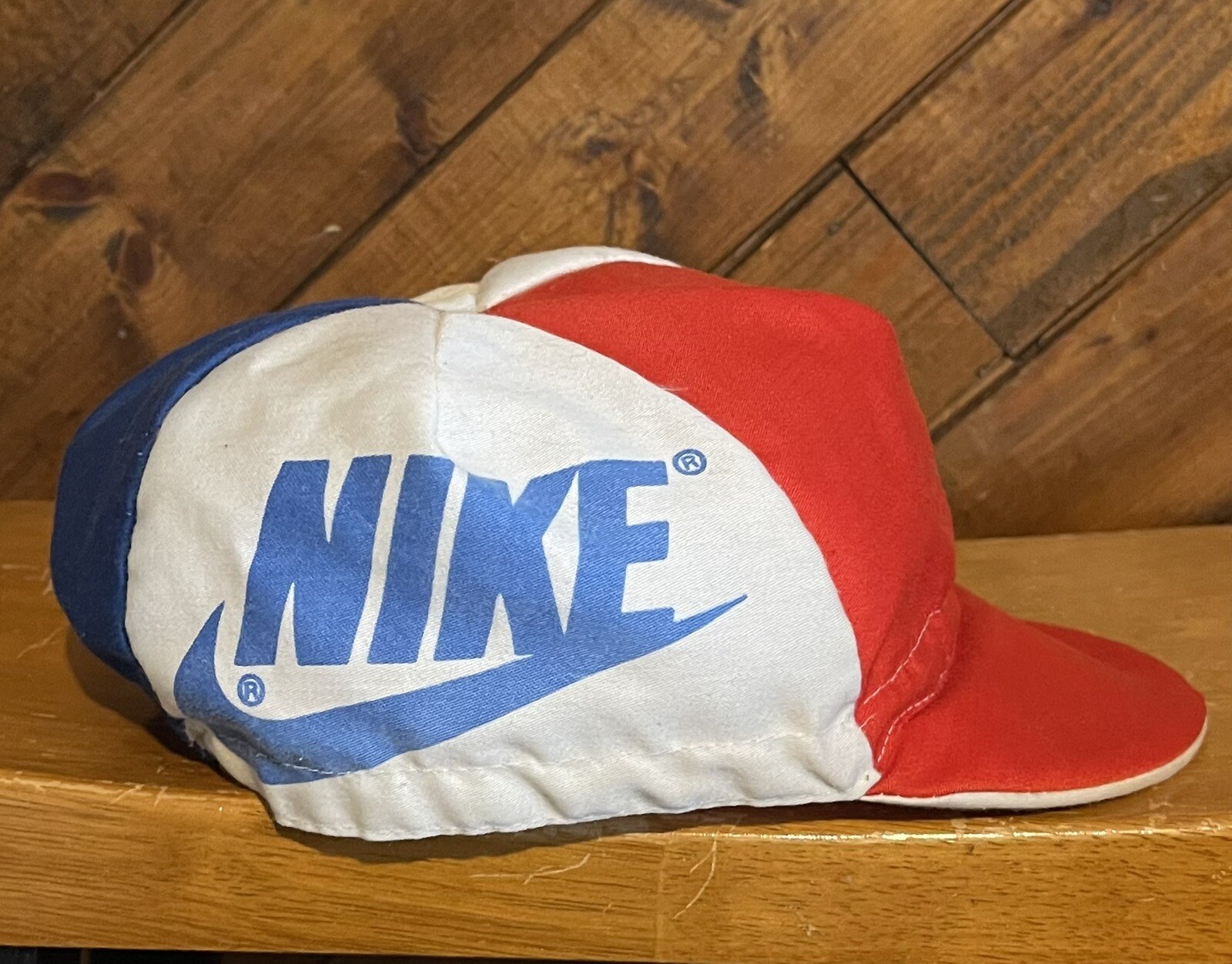 Vintage Nike Cycling Hat Bicycle Cap Spell-out R. Ando Spike Lee 70s Hip Hop