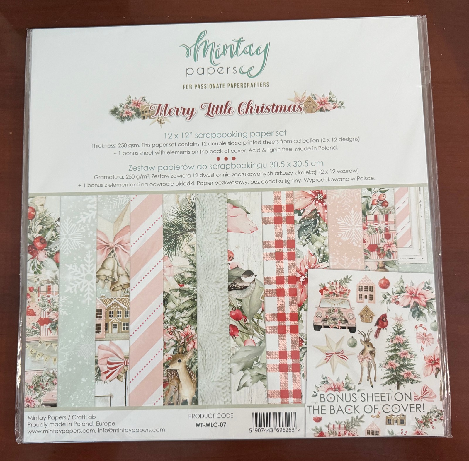 Mintay Papers - Merry Little Christmas 12X12 Paper set