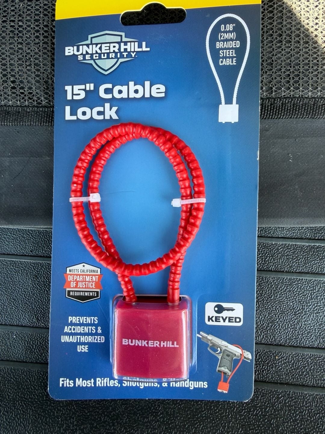Bunker Hill Security 15" Cable Gun Lock