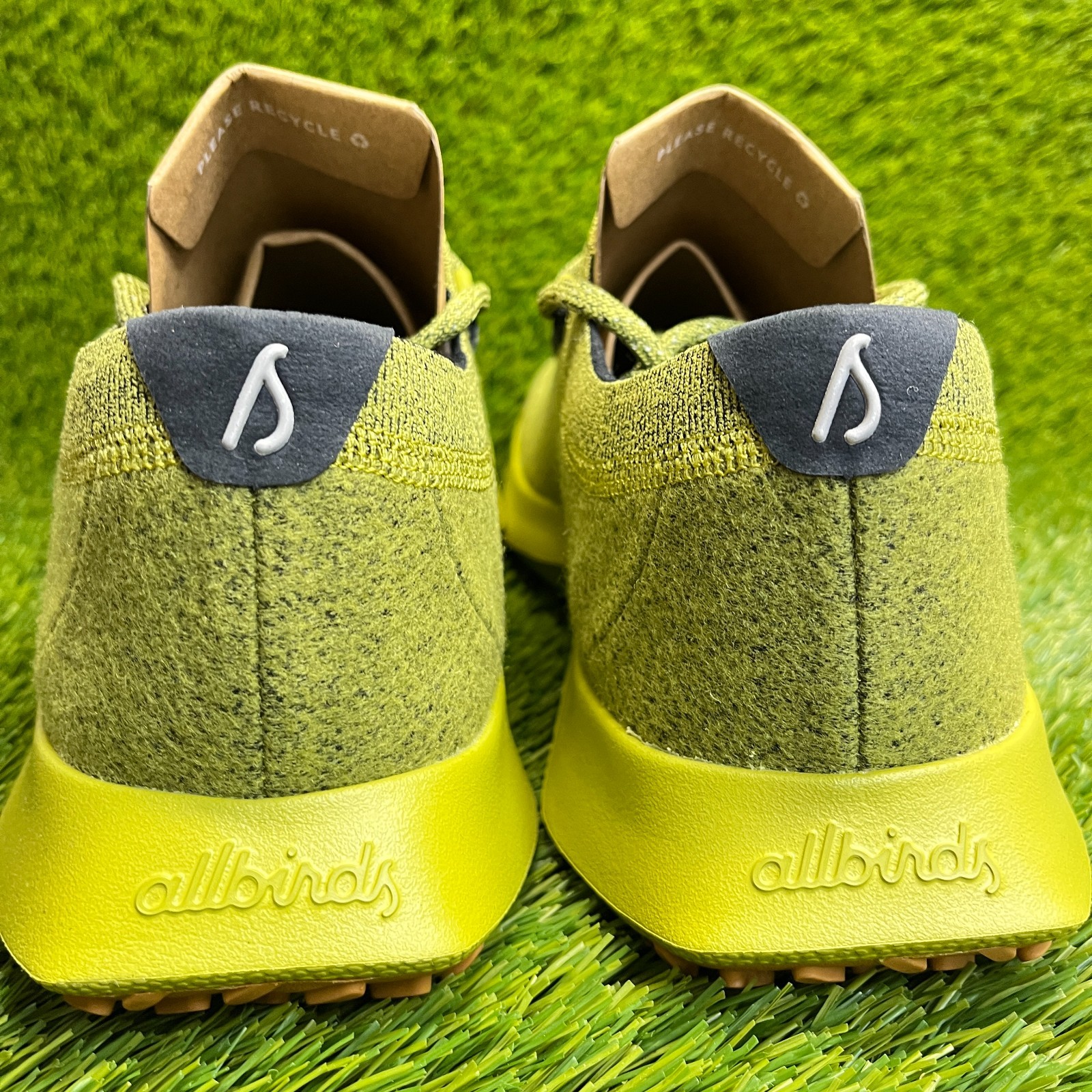 Allbirds Wool Dasher 2 Mizzles Mens Size 12.5 Hazy Lime Running Shoes Sneakers