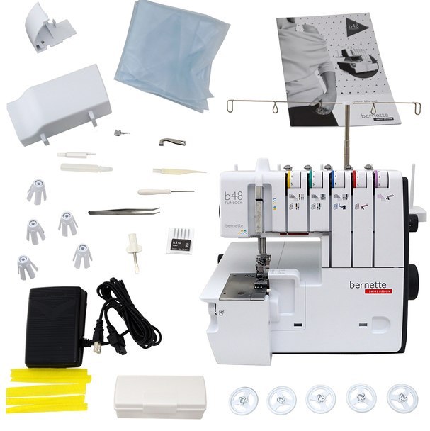 Bernette Funlock B48 48 Overlock Coverstitch Serger Sewing Machine