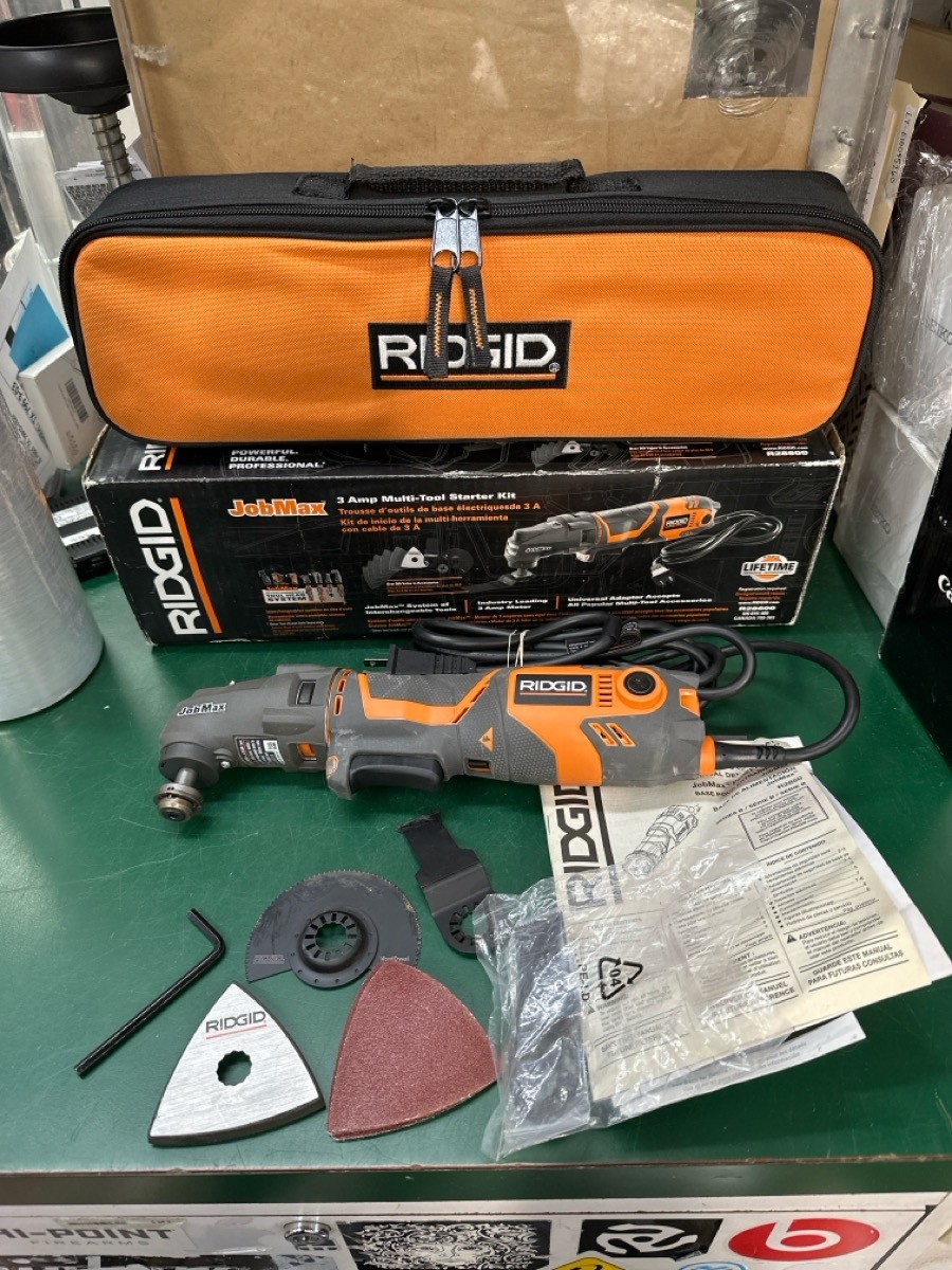 Ridgid R28600 JOBMAX 3 Amp Corded Multi-Tool Starter Kit (E10047536)