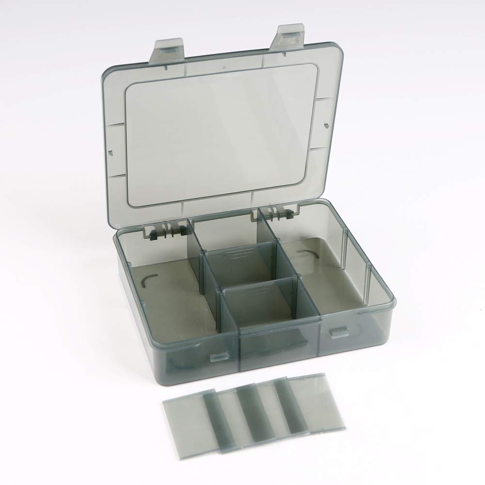 Vidifor 9 Grids Art Craft Supply Organizer 9 1 Pack, Translucent grey