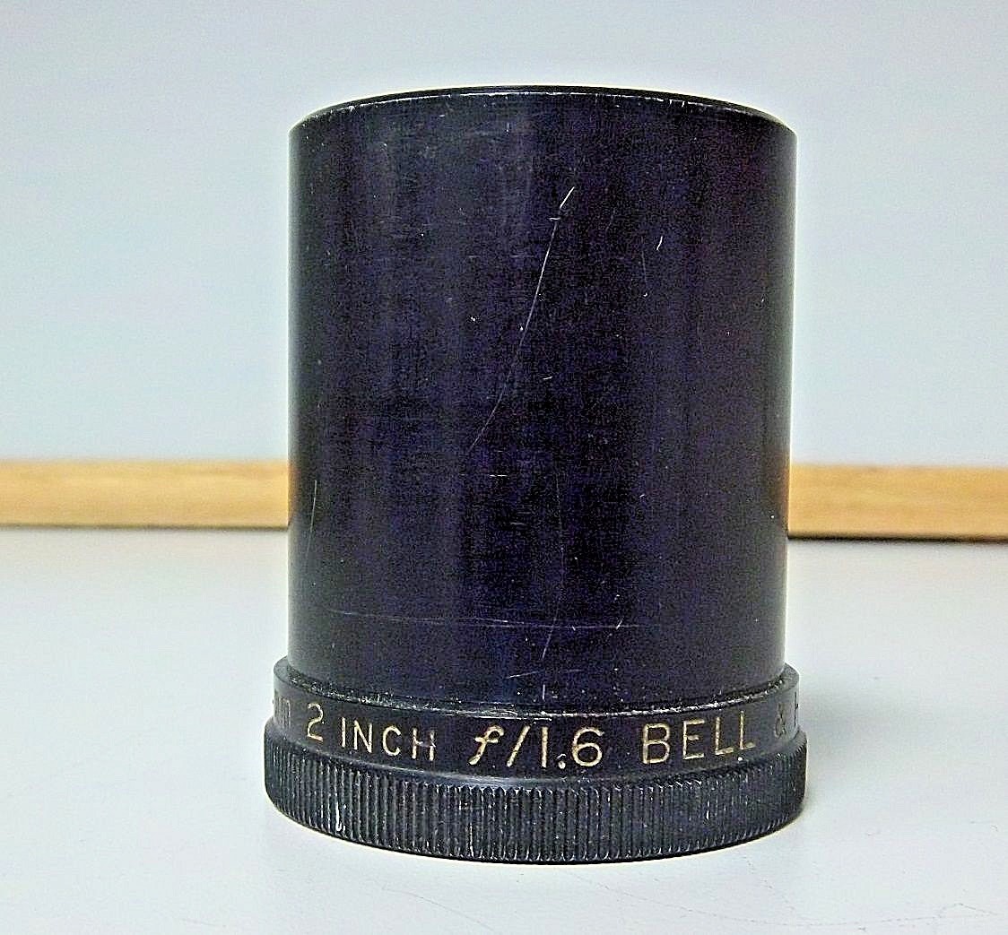 JAN (Joint Army Navy)  2" f:1.6 16mm projector Lens. Used! good shape