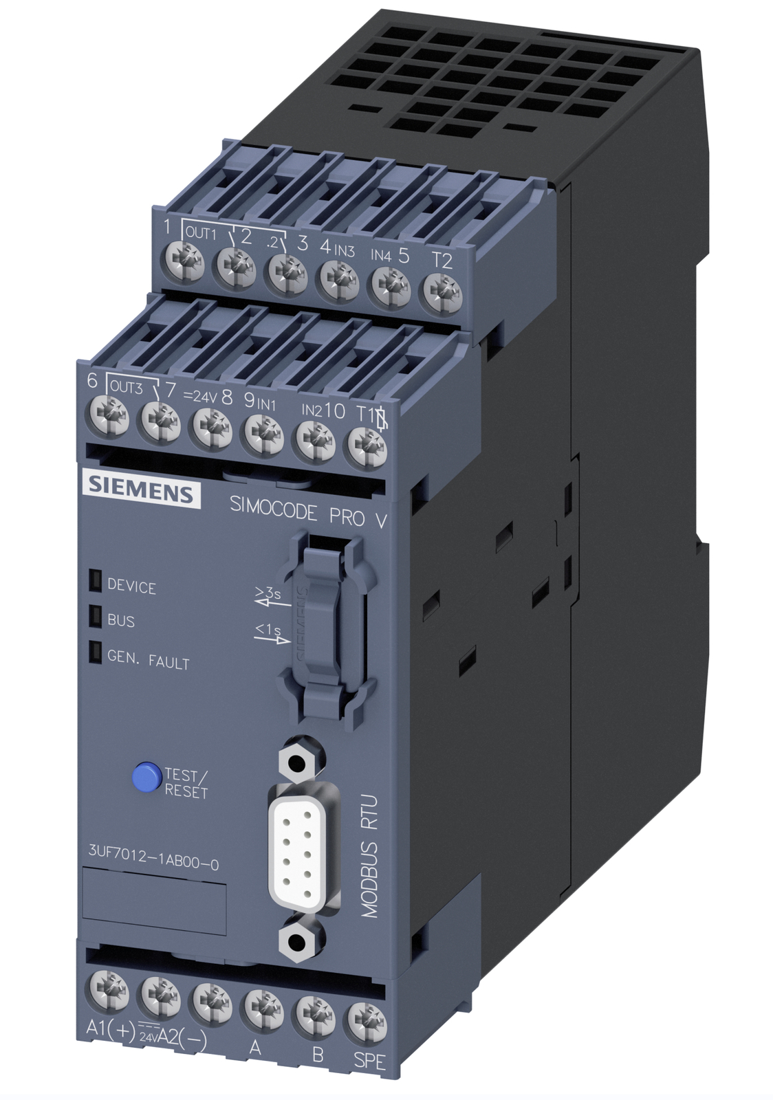SIEMENS Motor Protection Control Module 3UF7012-1AB00-0