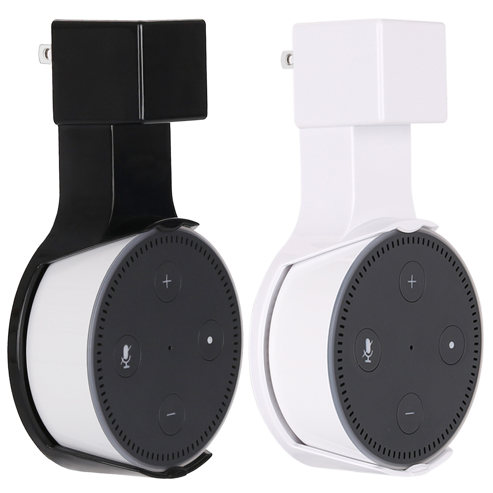 2-in-1 Wall Charging Charger Plug Bracket Mount Holder for Amazon Echo Dot 2