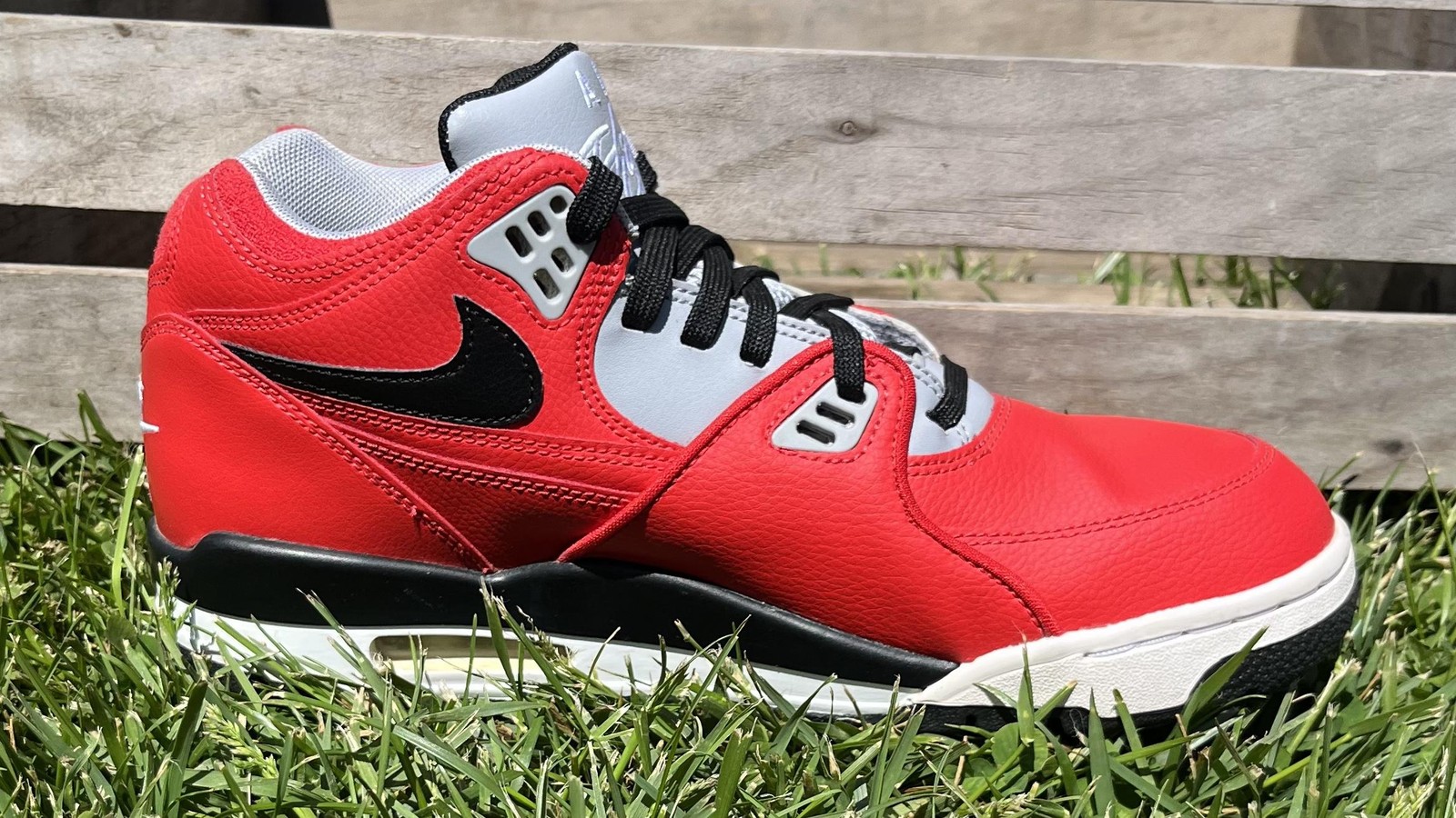 Nike Air Flight 89 Shoes Mens Size 9 Red Black Basketball Sneakers CN5668-600