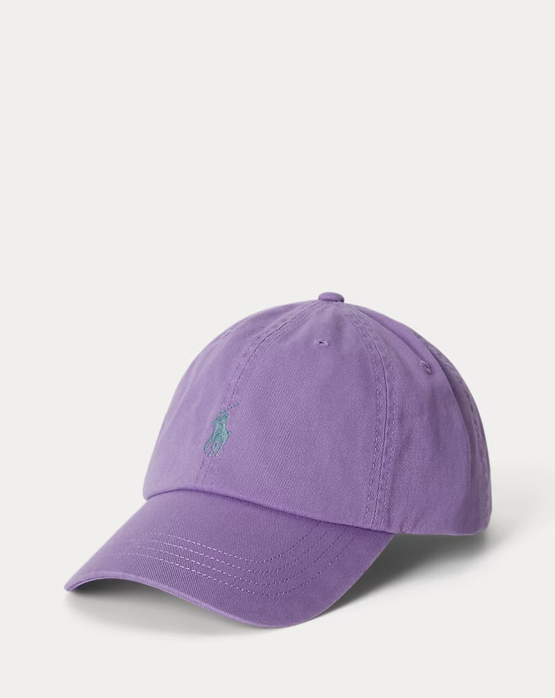Polo Ralph Lauren Cotton Chino Baseball Cap Wisteria, Adjustable
