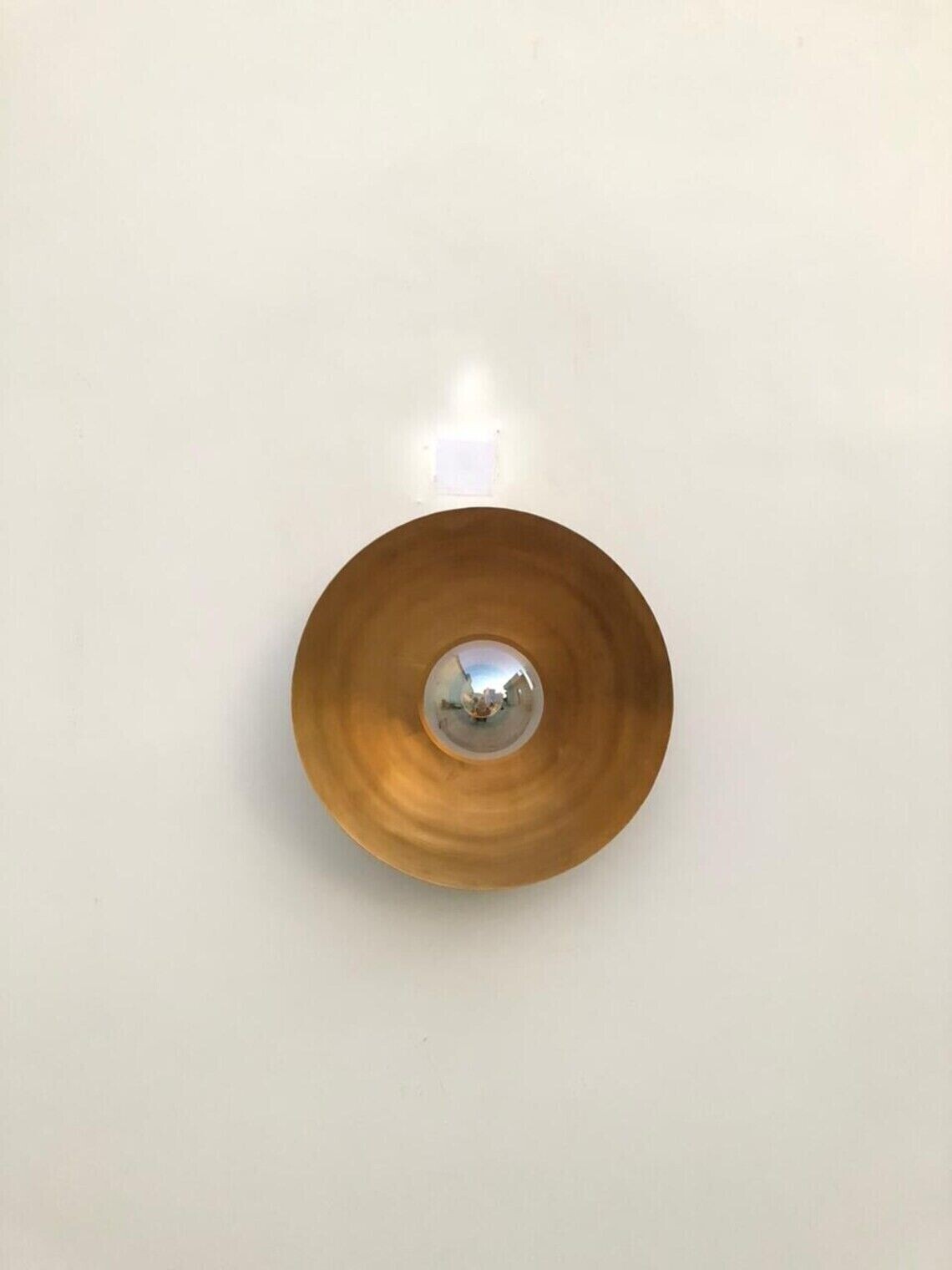 Handcrafted single Light Raw Brass Italian wall Lamp