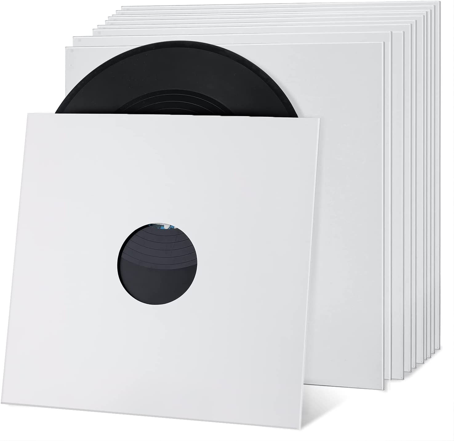 10PCS 12In Vinyl Record Jackets, Thickened 350Gsm Cardboard LP Covers, Acid Free