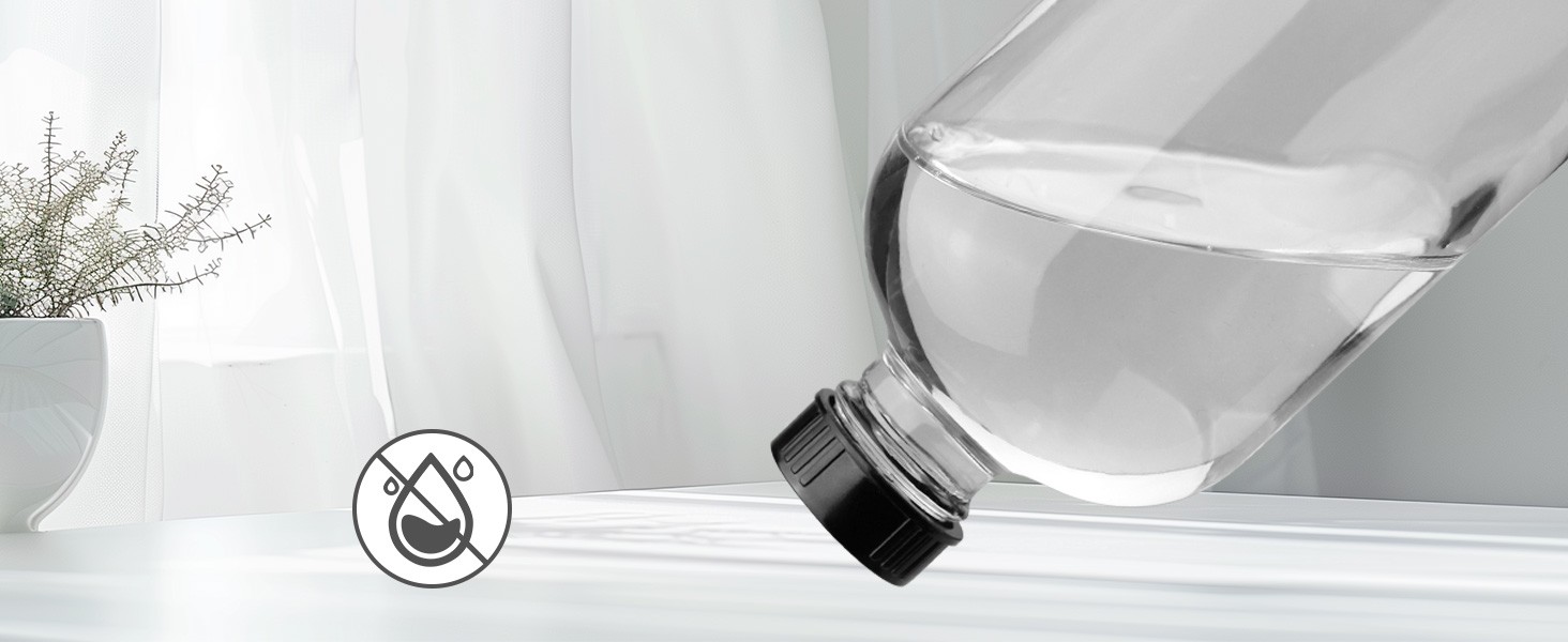 Glass Spray Bottles, 16oz Refillable Containers, Empty Boston Round Bottles with