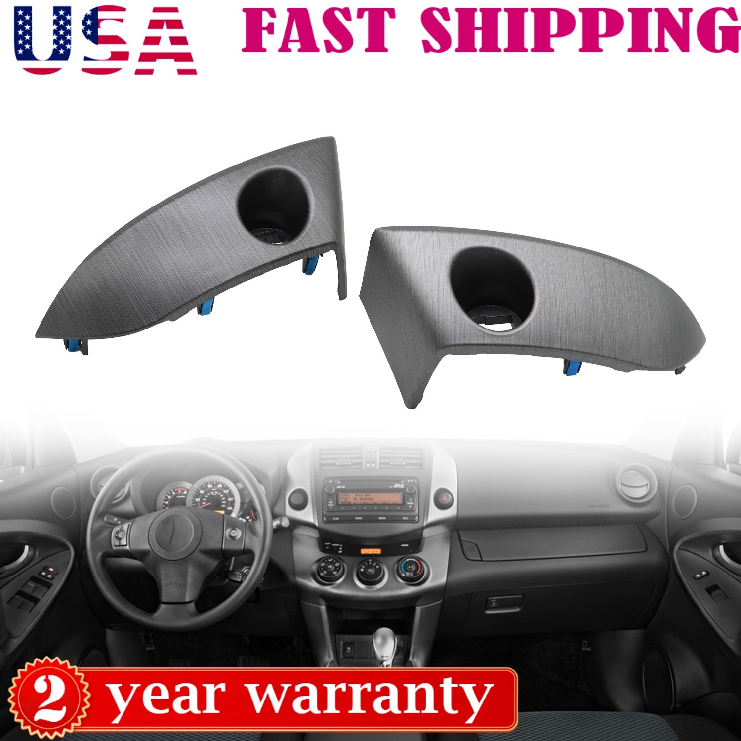 For Toyota RAV4 2006-2012 Dash Center Instrument Panel Replacement Trim Cover