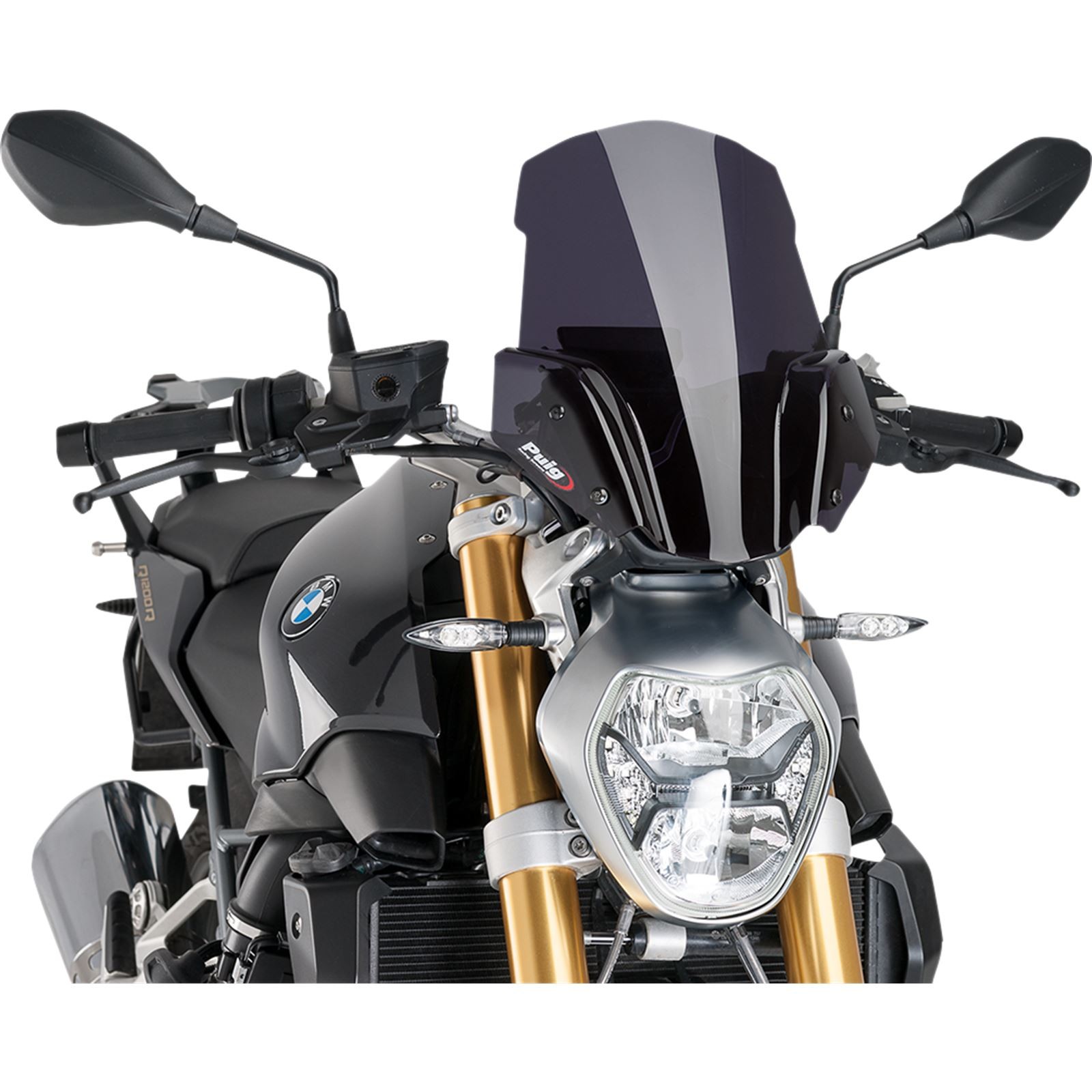 Puig New Generation Windscreen - Dark Smoke - R1200R 8168F