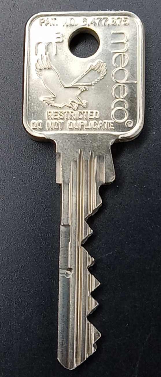 Medeco Key Eagle Collectors Do Not Duplicate DND Security Cut