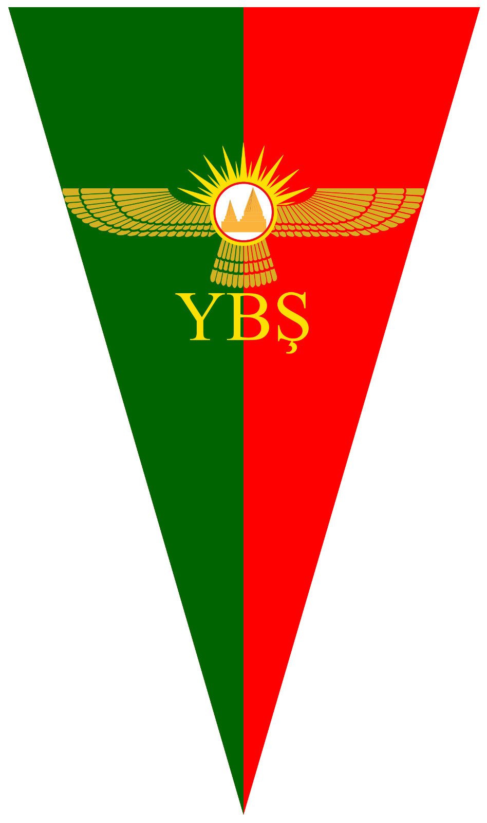 Kurdish YBS Sinjar Resistance Units Self-adhesive Vinyl Decal (size in height)