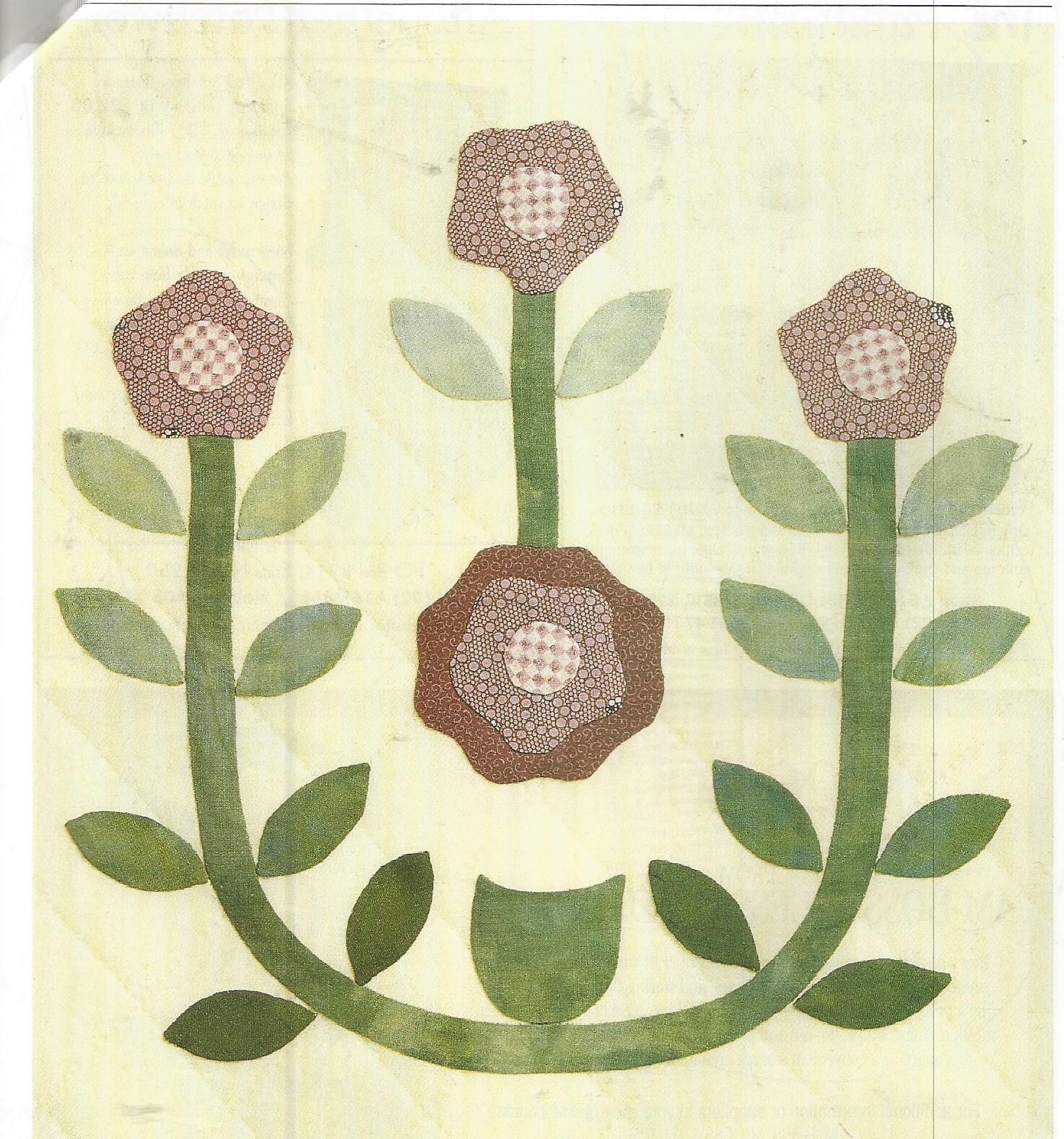 A0041 MISSOURI ROSE WALLHANGING QUILT PATTERN/INSTRUCTIONS