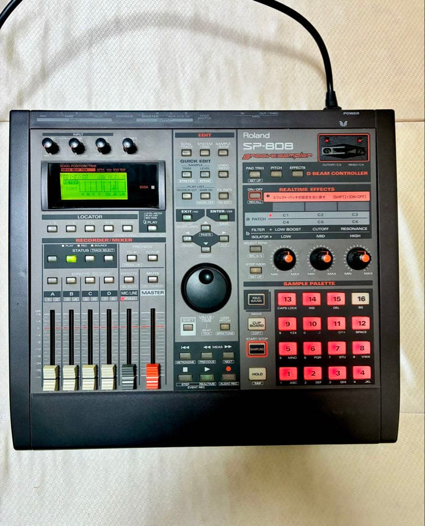 Roland SP-808 Groove Sampler Zip Drive FX Sequencer Tested Working