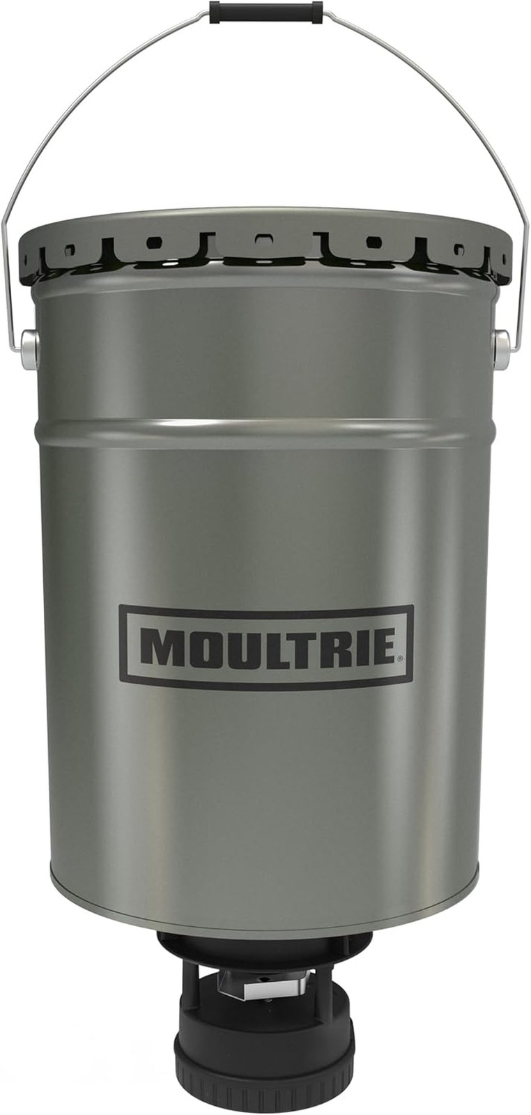 40 Lb All-In-One Hanging Deer Feeder - Metal Hopper, Locking Lid, Bluetooth App