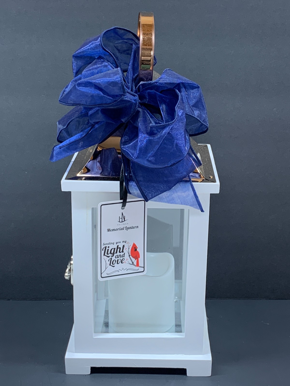Memorial Lantern Battery Operated Candle