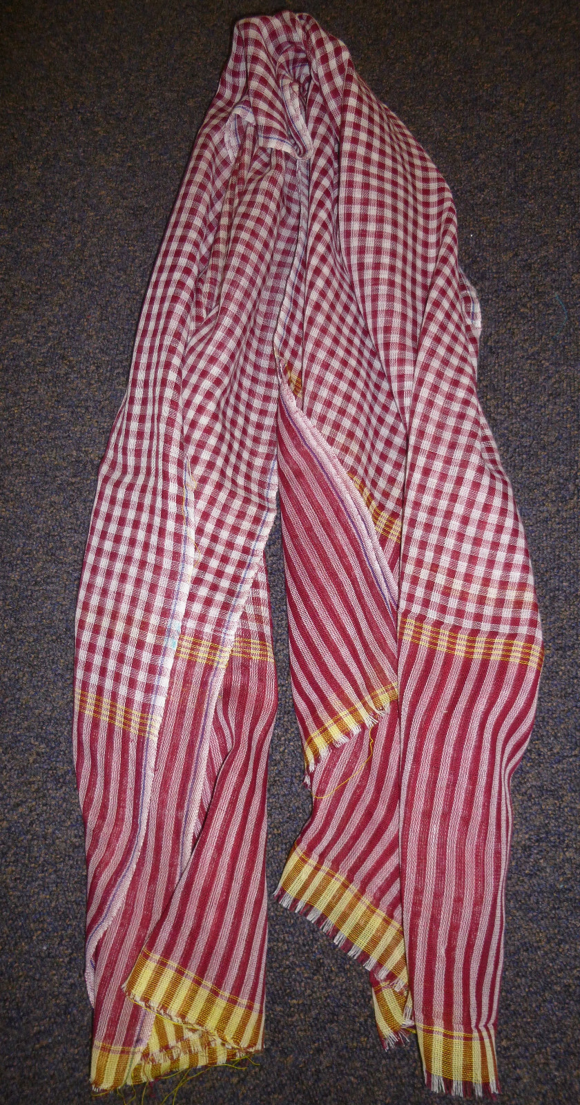KHMER ROUGE SCARF - CAMBODIA 1960's - Vietnam War - PHNOM PENH OP'S - NOS, KRAMA